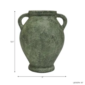 CHILTONLAND GREEN VASE 13 (IN) 10