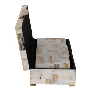CLAXTONWORTH SET OF 2 TAN BOXES 5 (IN) 4