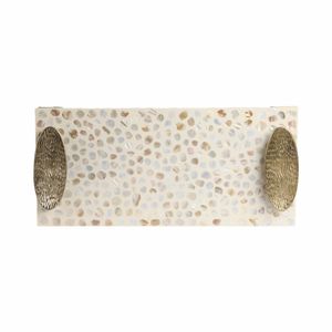 HARSTONGROVE SET OF 2 WHITE TRAY 3 (IN) 8