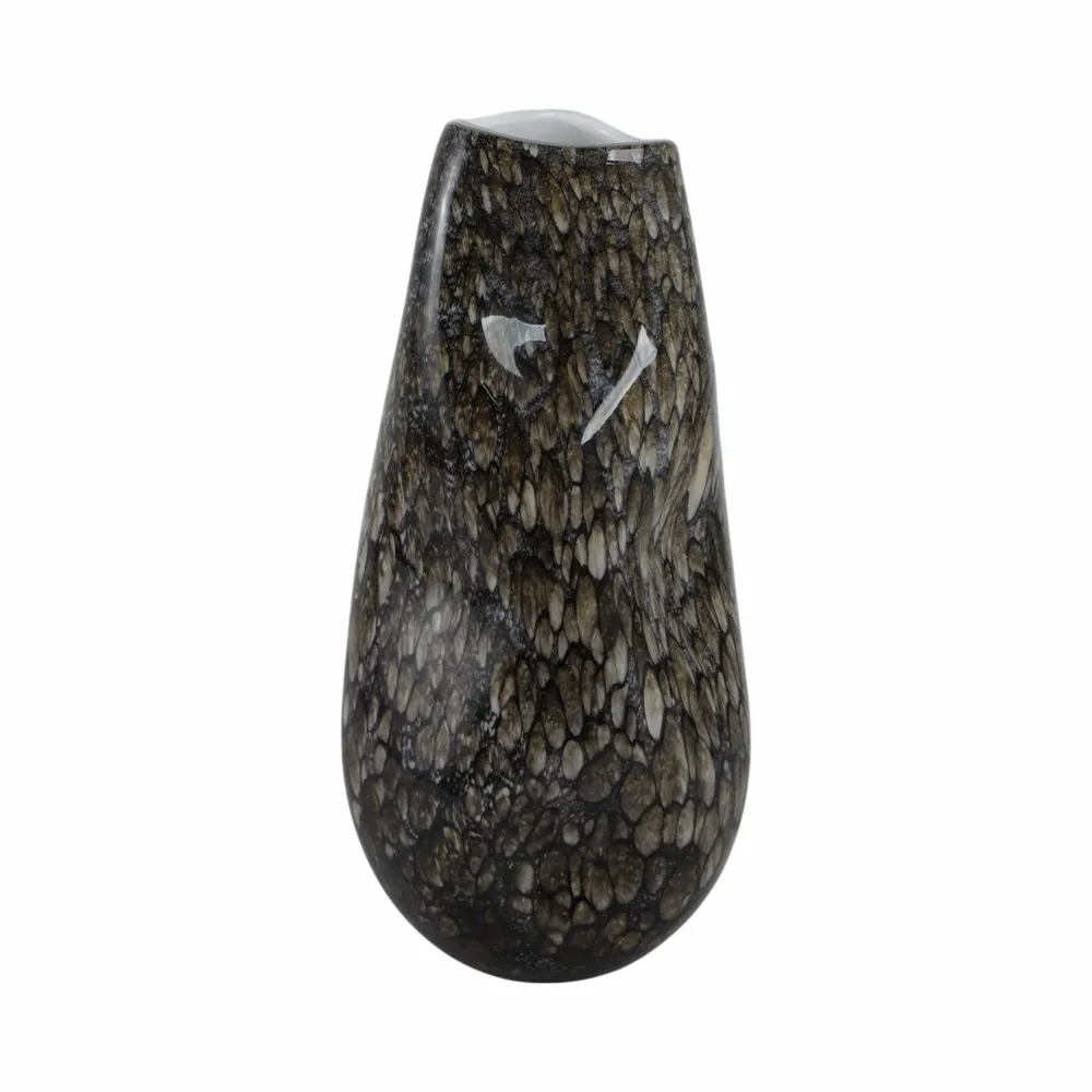 COLEGATE BROWN GLASS VASE 15 (IN)