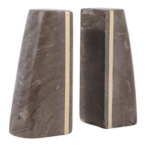 ROMANLAND SET OF 2 BROWN BOOKENDS 6 (IN) 4