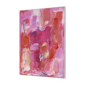 Pink Flush Abstract Framed Wall Art 2