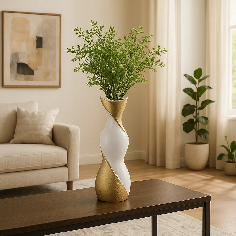 BRICESTONE GOLD VASE 16 (IN)