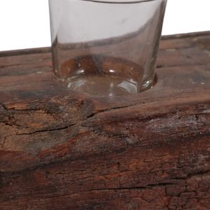 BERGENBURN BROWN CANDLE HOLDER 5 (IN) 7