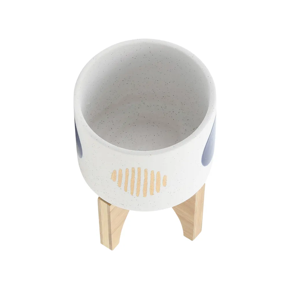 BLAINEWICK SET OF 2 WHITE PLANTER 11 (IN)