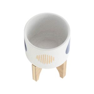 BLAINEWICK SET OF 2 WHITE PLANTER 11 (IN) 6