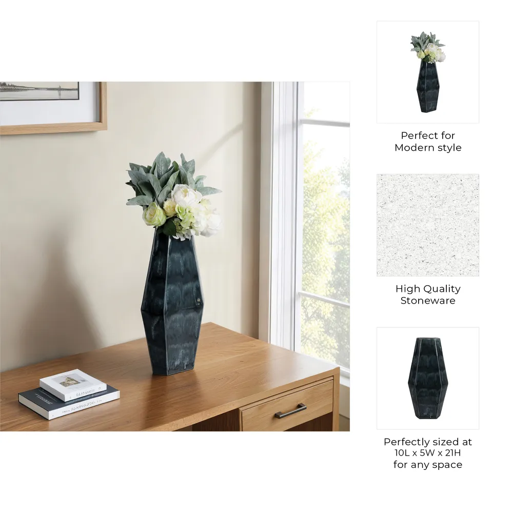 EASTONBURN GREEN VASE 21 (IN)