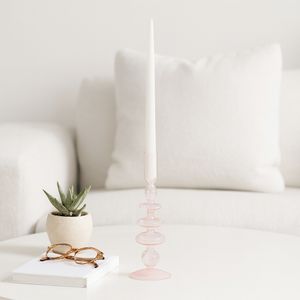 ELLENLAND PINK CANDLE HOLDER 11 (IN) 9