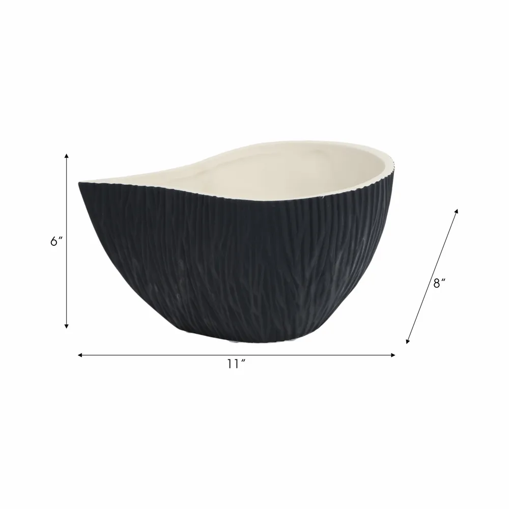 DERMOTFIELD BLACK BOWL 6 (IN)