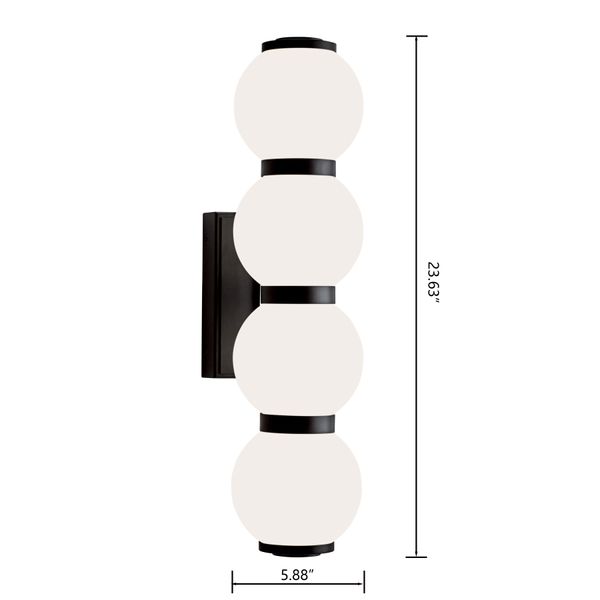 Celeste 24'' High Integrated LED Sconce - Matte Black