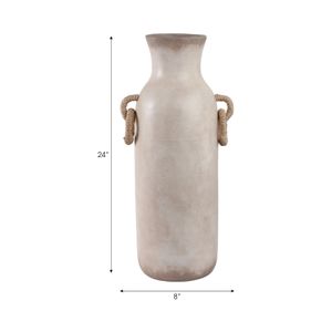 WOODSONROSE WHITE VASE 24 (IN) 10