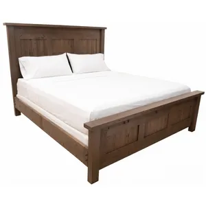 Heritage Oak Haven Cal King Bed with Low Profile Footboard 4
