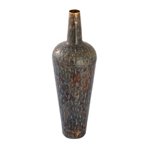 Fowler Vase - Large Patinated Brass