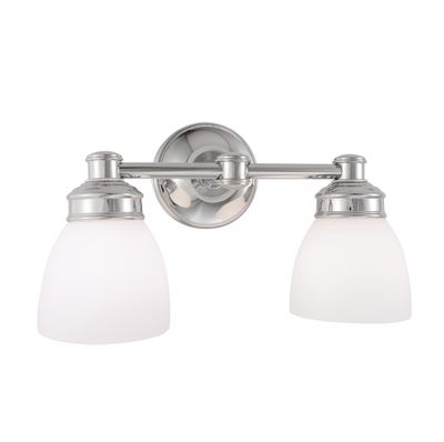 Spencer 14.75″ Wide 2-Light Sconce - Chrome