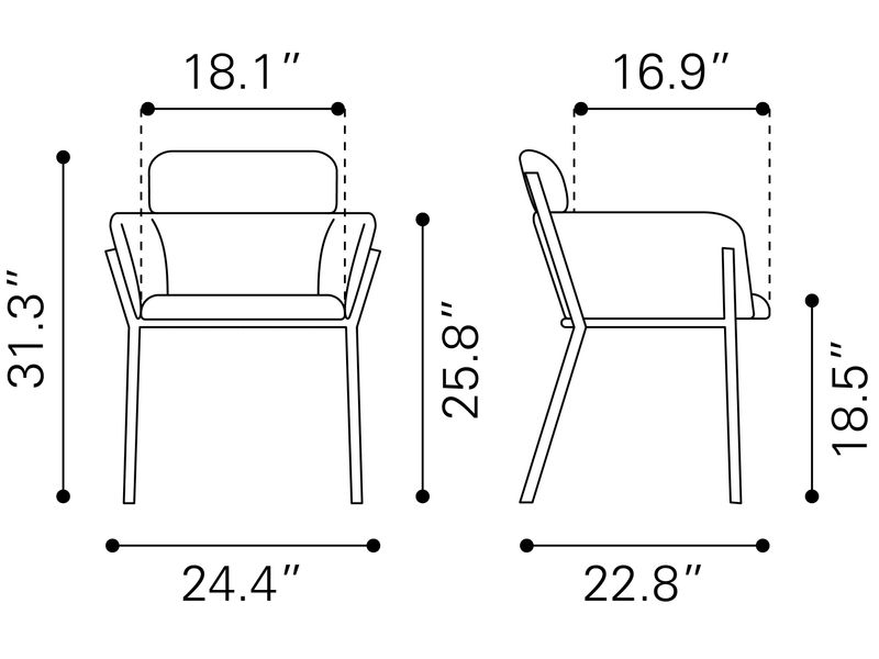 Bremor Dining Chair Slate Gray 14