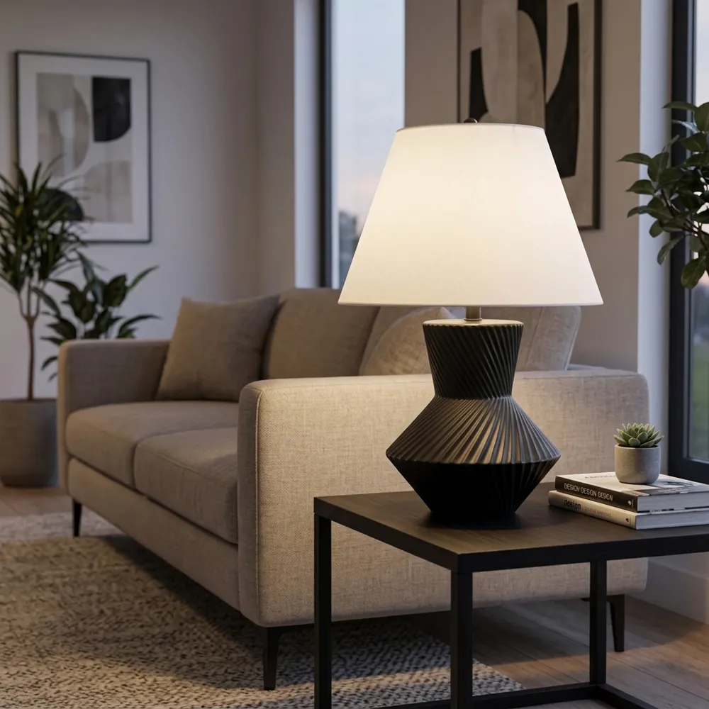 EVANDERTON BLACK LAMP 23 (IN)