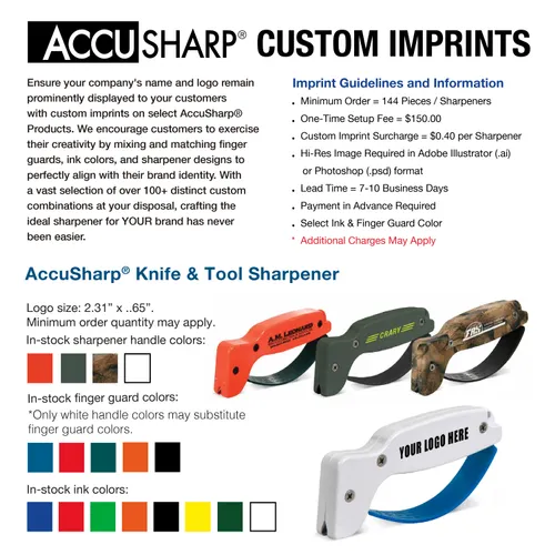 AccuSharp Knife & Tool Sharpener Custom Imprint