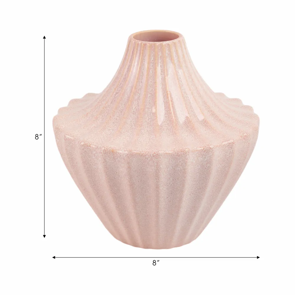 ALTON PINK VASE 8 (IN)