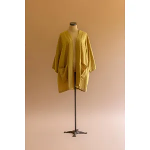 Short Kimono with Front Pockets - Pistachio 1