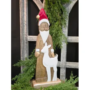 Santa w/ Reindeer 16x4.5in 1