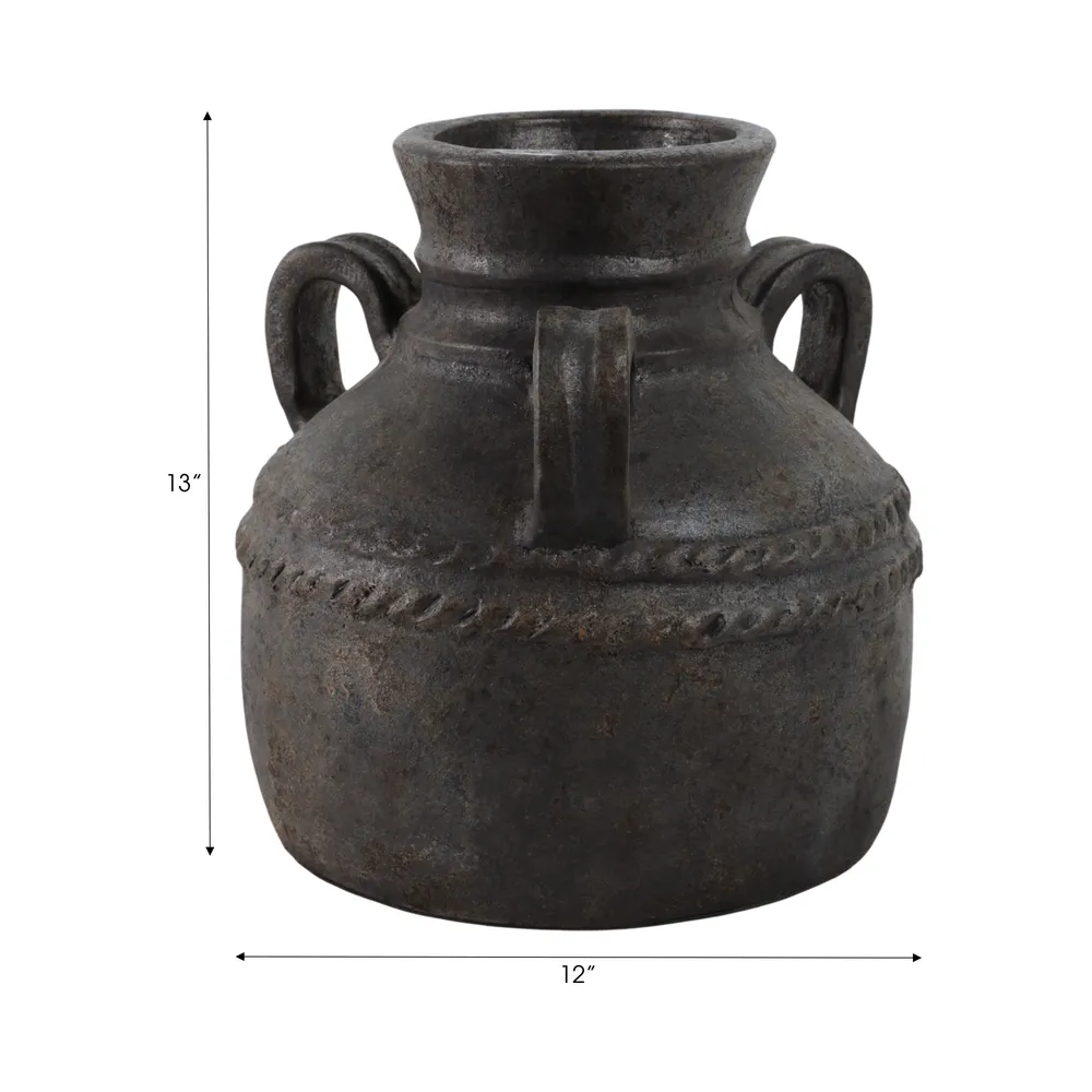 NOELWIND BLACK VASE 12 (IN)