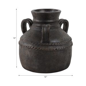 NOELWIND BLACK VASE 12 (IN) 9