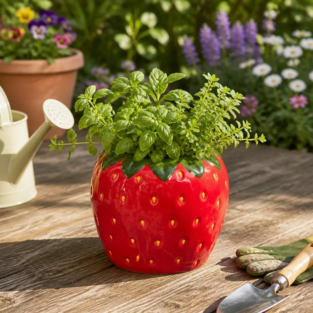 FINCHMOOR RED PLANTER 6 (IN)