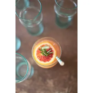 Tall Recycled Moroccan Style Tea Glass 2