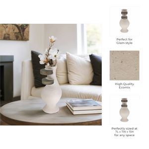 ROMANDALE IVORY VASE 15 (IN) 10