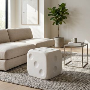 HARTSHAW WHITE STOOL 18 (IN) 12