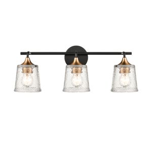 Hamy 23'' Wide 3-Light Vanity Light - Matte Black 1