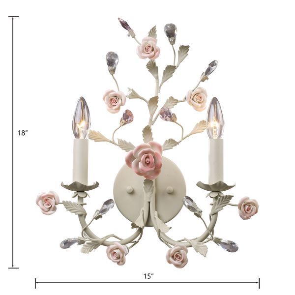 Heritage 18'' High 2-Light Sconce - Cream