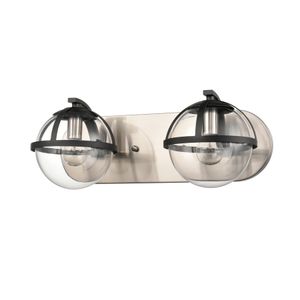 Davenay 16'' Wide 2-Light Vanity Light - Satin Nickel 3