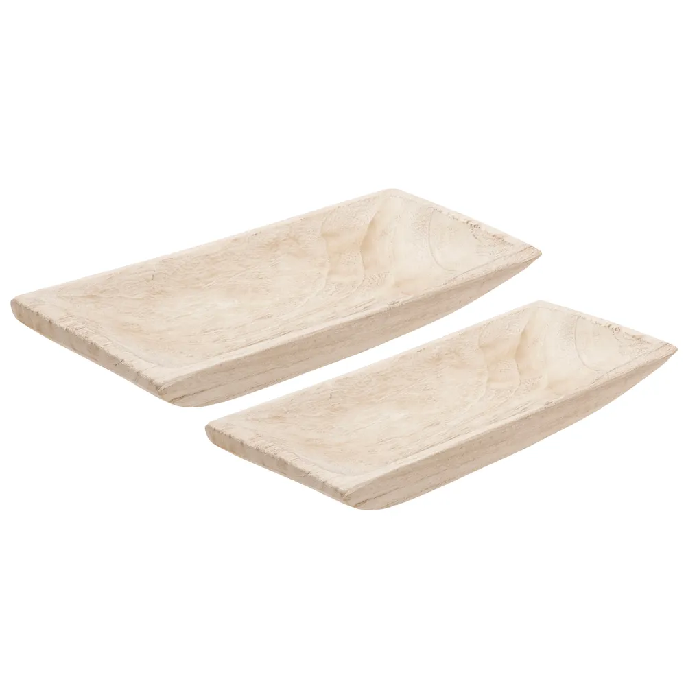 ROBINCLIFF SET OF 2 WHITE BOWLS 3 (IN)