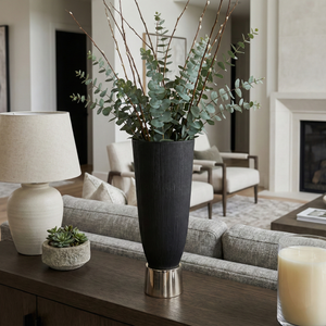SHAWCREST BLACK VASE 20 (IN) 12