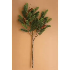 Artificial Fir Spray with Cones 1