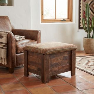 Americana Storage Ottoman - Customer Fabric - Fabric TBD