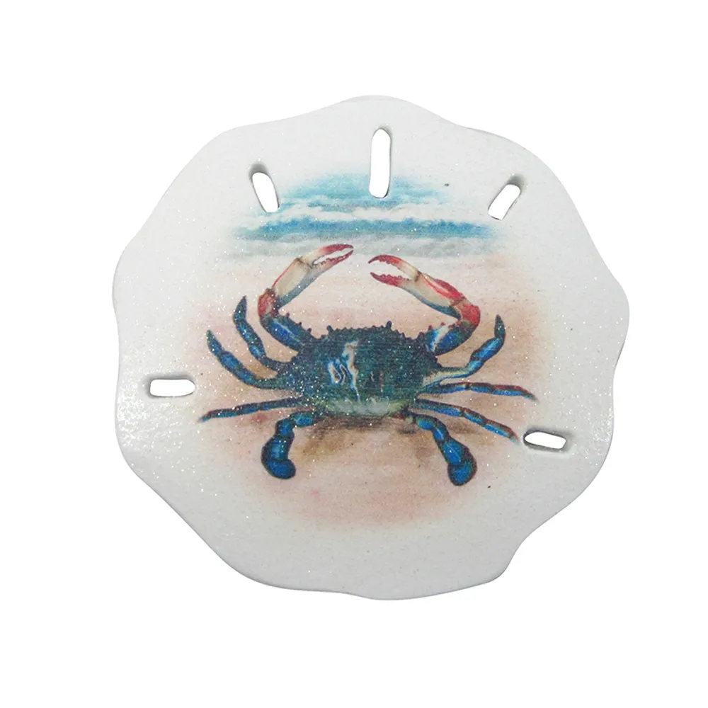 3-3/4" CRAB SAND DOLLAR MAGNET