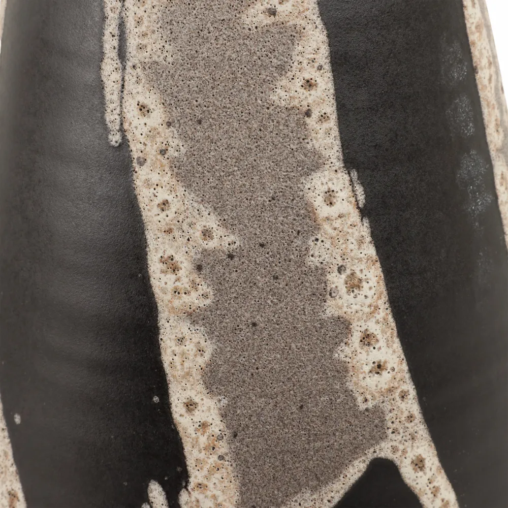 ELM BLACK VASE 16 (IN)