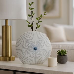 LOCHFORD WHITE VASE 9 (IN) 2