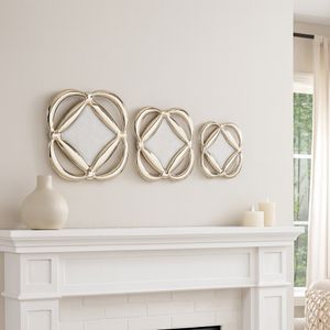 BONDSHAW SET OF 3 GOLD METAL WALL 16 (IN) 2