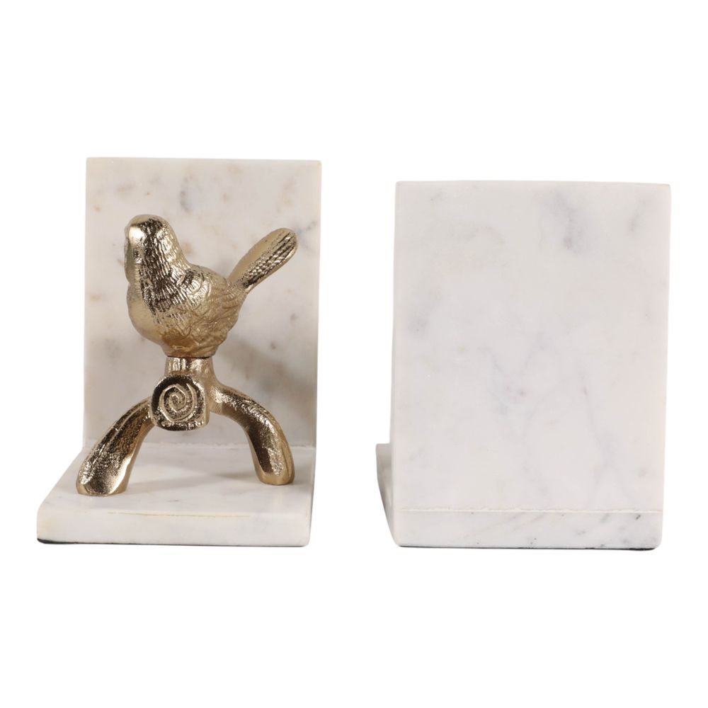 GERBERPORT SET OF 2 GOLD BOOKENDS 7 (IN)