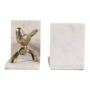GERBERPORT SET OF 2 GOLD BOOKENDS 7 (IN) 5