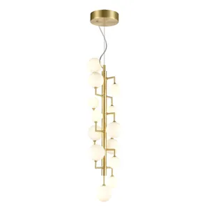 Keir 8″ Wide 13-Light Chandelier - Gold 1