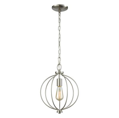 Williamsport 11'' Wide 1-Light Mini Pendant - Brushed Nickel