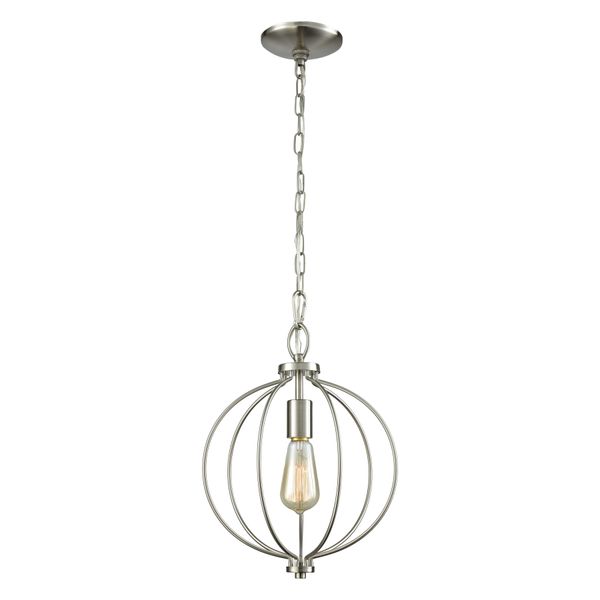 Williamsport 11'' Wide 1-Light Mini Pendant - Brushed Nickel