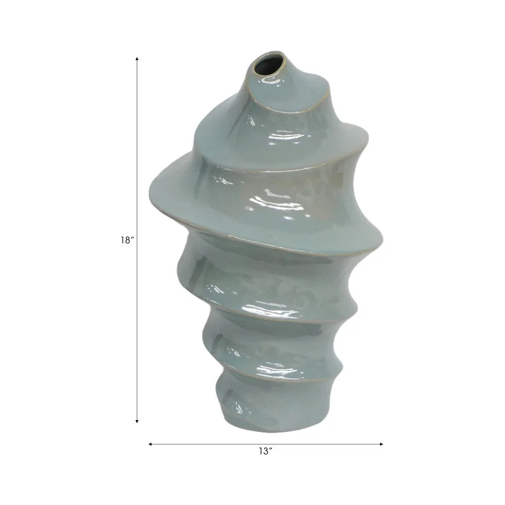 WILSONGROVE BLUE VASE 18 (IN)