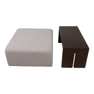 DRYDENFORD IVORY OTTOMAN 17 (IN) 6