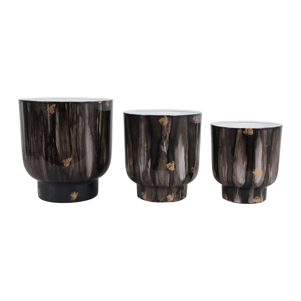 DALTONFORD SET OF 3 GRAY PLANTER 11 (IN)