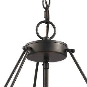 Ethan 18'' Wide 3-Light Chandelier - Tiffany Bronze 3